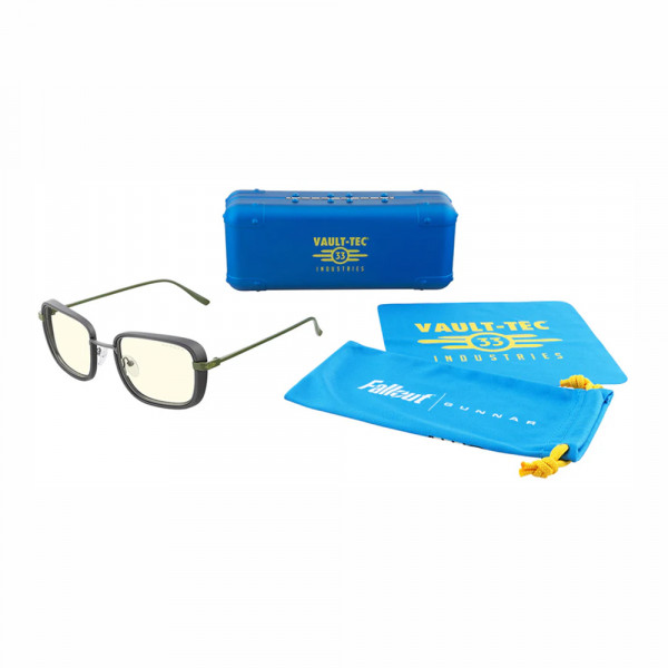 Gunnar Fallout Vault 33 Gunmetal / Olive (Clear Lens Tint)  